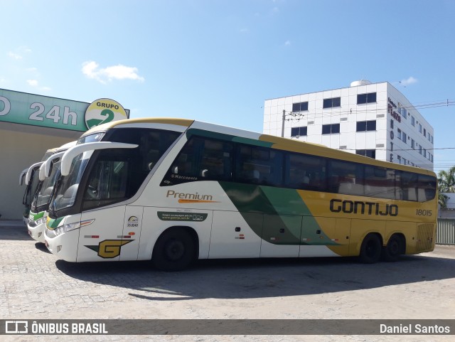 Empresa Gontijo de Transportes 18015 na cidade de Eunápolis, Bahia, Brasil, por Daniel Santos. ID da foto: 8781237.