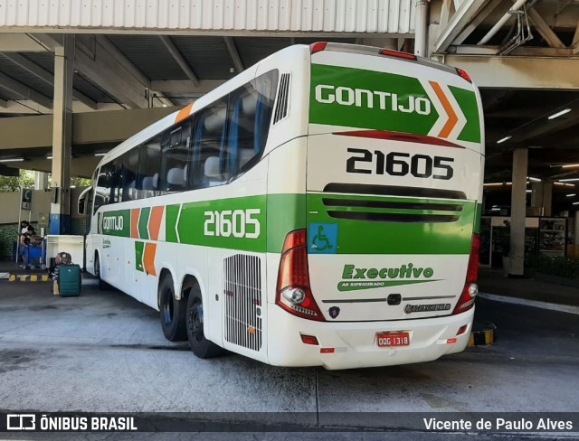 Empresa Gontijo de Transportes 21605 na cidade de Rio de Janeiro, Rio de Janeiro, Brasil, por Vicente de Paulo Alves. ID da foto: 8783275.