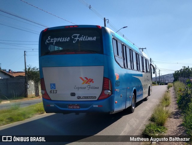 Nossa Senhora de Fátima Auto Ônibus 613 na cidade de Bragança Paulista, São Paulo, Brasil, por Matheus Augusto Balthazar. ID da foto: 8781370.