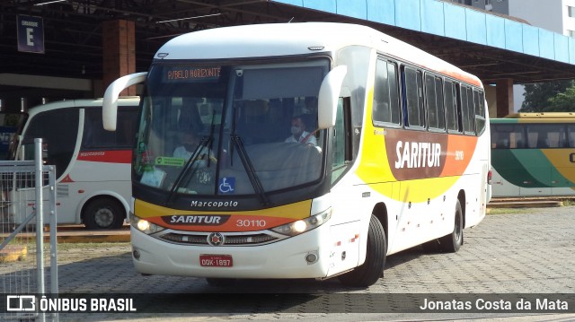 Saritur - Santa Rita Transporte Urbano e Rodoviário 30110 na cidade de Coronel Fabriciano, Minas Gerais, Brasil, por Jonatas Costa da Mata. ID da foto: 8781740.