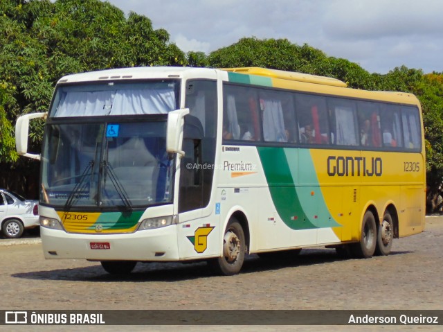 Empresa Gontijo de Transportes 12305 na cidade de Vitória da Conquista, Bahia, Brasil, por Anderson Queiroz. ID da foto: 8782310.