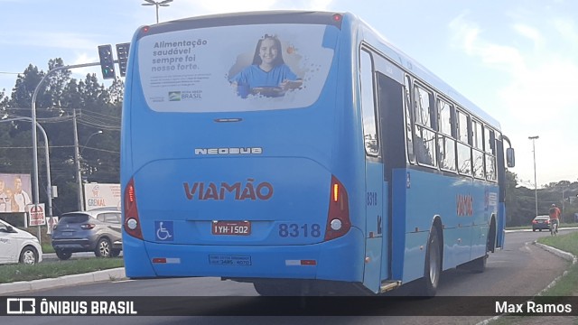 Empresa de Transporte Coletivo Viamão 8318 na cidade de Viamão, Rio Grande do Sul, Brasil, por Max Ramos. Número da foto: #8833555.