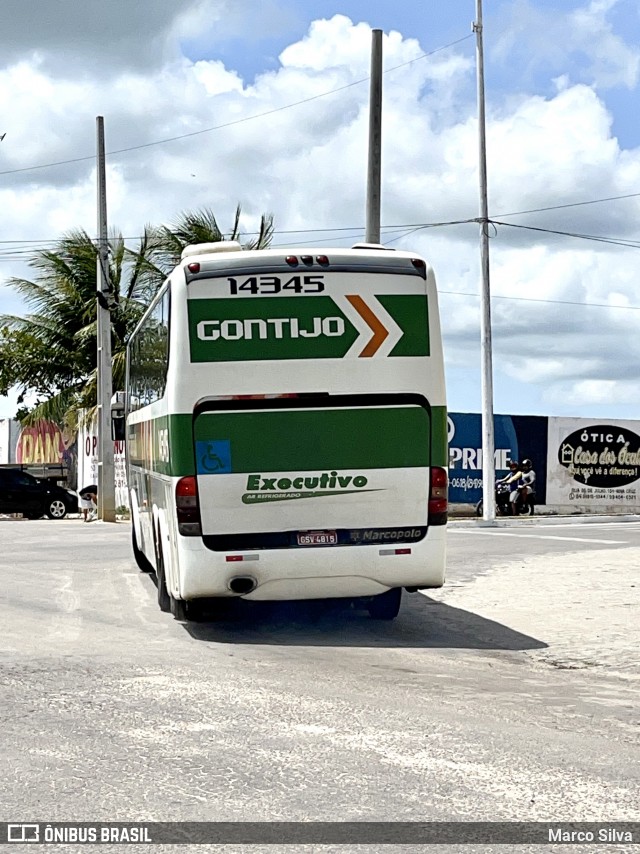 Empresa Gontijo de Transportes 14345 na cidade de Nova Cruz, Rio Grande do Norte, Brasil, por Marco Silva. Número da foto: #8834102.