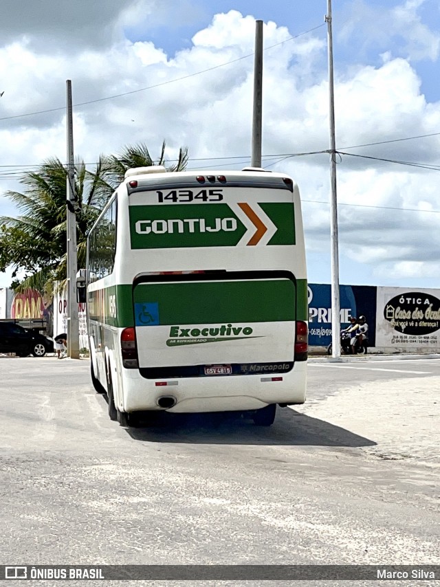 Empresa Gontijo de Transportes 14345 na cidade de Nova Cruz, Rio Grande do Norte, Brasil, por Marco Silva. ID da foto: 8834102.