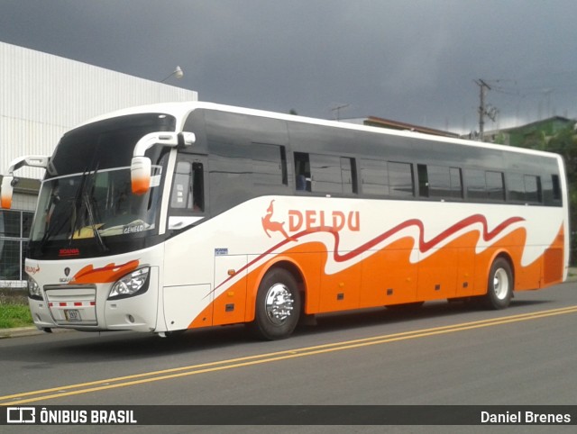 Transportes Deldu GB 2937 na cidade de Cinco Esquinas, Tibás, San José, Costa Rica, por Daniel Brenes. Número da foto: #8831779.