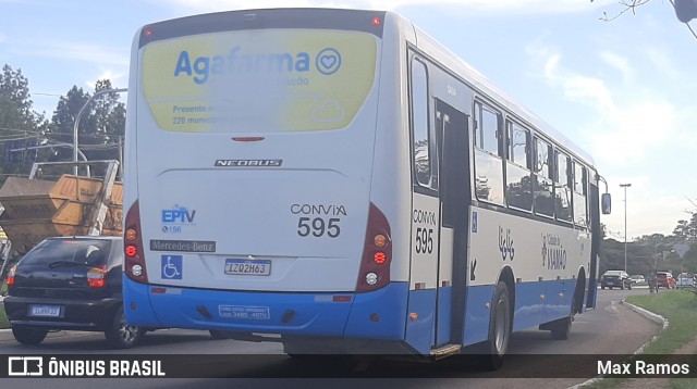 Empresa de Transporte Coletivo Viamão 595 na cidade de Viamão, Rio Grande do Sul, Brasil, por Max Ramos. Número da foto: #8833557.