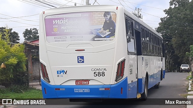 Empresa de Transporte Coletivo Viamão 588 na cidade de Viamão, Rio Grande do Sul, Brasil, por Max Ramos. Número da foto: #8833563.