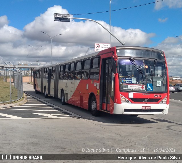 Itajaí Transportes Coletivos 2974 na cidade de Campinas, São Paulo, Brasil, por Henrique Alves de Paula Silva. Número da foto: #8833733.