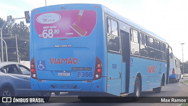 Empresa de Transporte Coletivo Viamão 8366 na cidade de Viamão, Rio Grande do Sul, Brasil, por Max Ramos. Número da foto: #8833561.