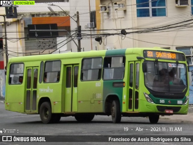 TransPremium 01505 na cidade de Teresina, Piauí, Brasil, por Francisco de Assis Rodrigues da Silva. Número da foto: #8833070.
