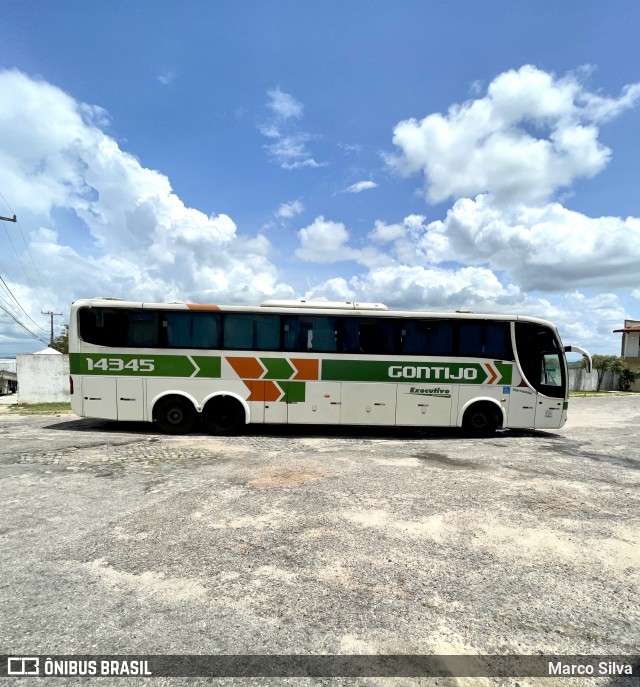 Empresa Gontijo de Transportes 14345 na cidade de Nova Cruz, Rio Grande do Norte, Brasil, por Marco Silva. ID da foto: 8834111.