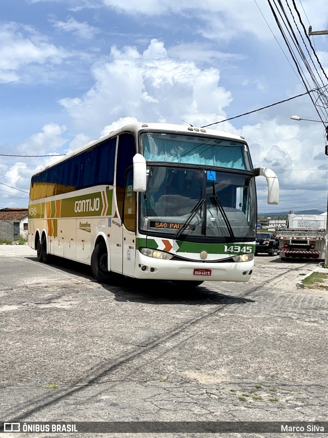 Empresa Gontijo de Transportes 14345 na cidade de Nova Cruz, Rio Grande do Norte, Brasil, por Marco Silva. ID da foto: 8834106.