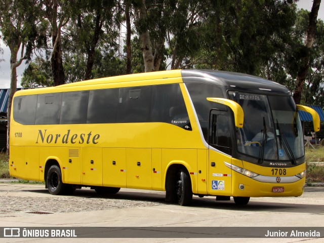 Viação Nordeste 1708 na cidade de Natal, Rio Grande do Norte, Brasil, por Junior Almeida. Número da foto: #8836264.