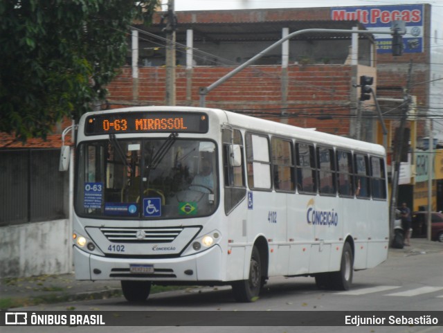 Empresa de Transportes Nossa Senhora da Conceição 4102 na cidade de Natal, Rio Grande do Norte, Brasil, por Edjunior Sebastião. ID da foto: 8836879.