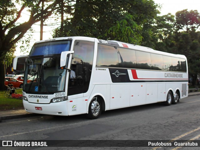 Auto Viação Catarinense 2264 na cidade de Curitiba, Paraná, Brasil, por Paulobuss  Guaratuba. ID da foto: 8836381.