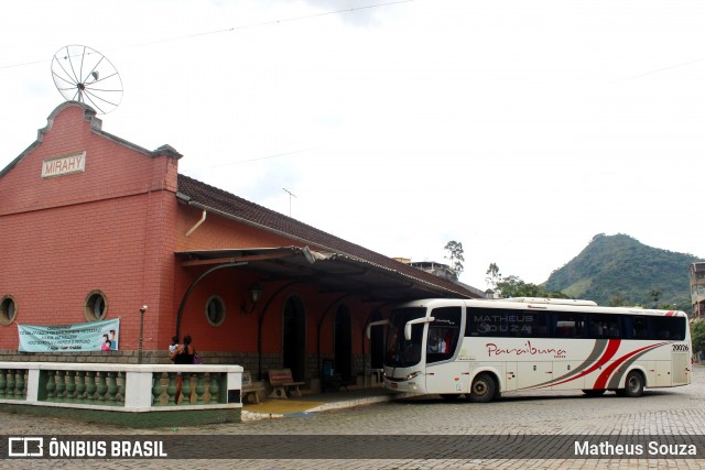 Paraibuna Transportes 20026 na cidade de Miraí, Minas Gerais, Brasil, por Matheus Souza. ID da foto: 8836250.