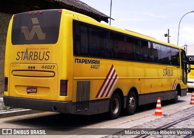 Viação Itapemirim 44027 na cidade de Rio de Janeiro, Rio de Janeiro, Brasil, por Márcio Douglas Ribeiro Venino. ID da foto: 8836803.