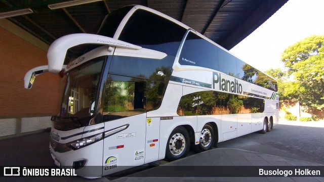 Planalto Transportes 2554 na cidade de Santa Maria, Rio Grande do Sul, Brasil, por Busologo Holken. ID da foto: 8838425.