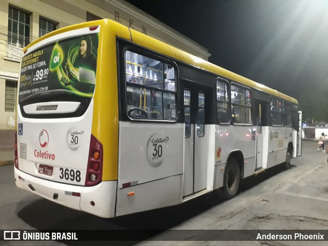 Coletivo Transportes 3698 na cidade de Caruaru, Pernambuco, Brasil, por Anderson Phoenix. Número da foto: #8839049.