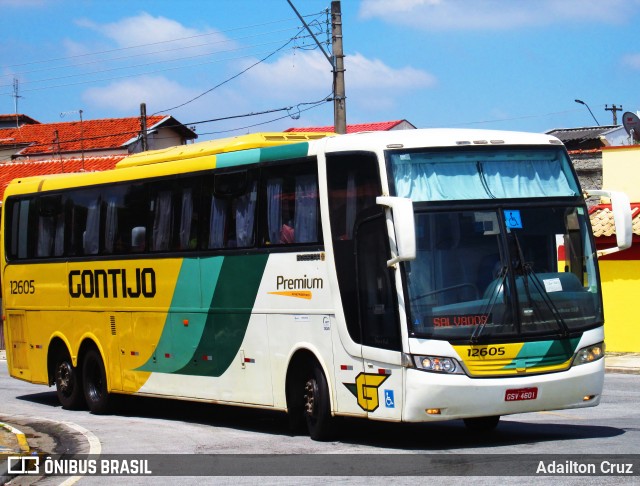 Empresa Gontijo de Transportes 12605 na cidade de Taubaté, São Paulo, Brasil, por Adailton Cruz. ID da foto: 8839096.