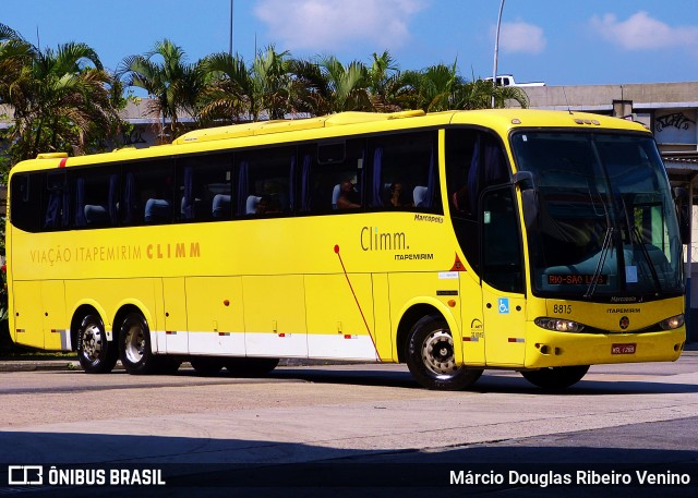 Viação Itapemirim 8815 na cidade de Rio de Janeiro, Rio de Janeiro, Brasil, por Márcio Douglas Ribeiro Venino. ID da foto: 8839370.