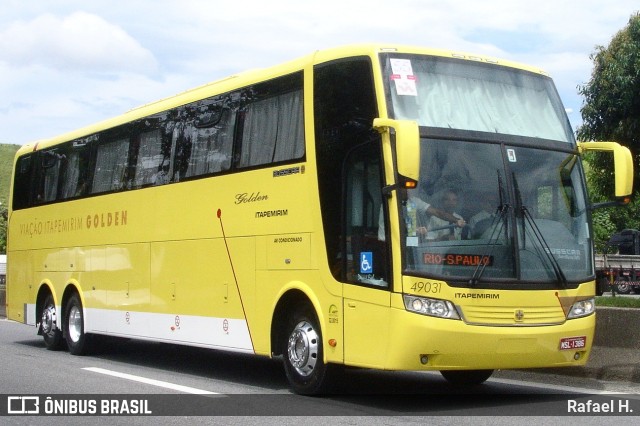 Viação Itapemirim 49031 na cidade de Piraí, Rio de Janeiro, Brasil, por Rafael H.. Número da foto: #8839590.