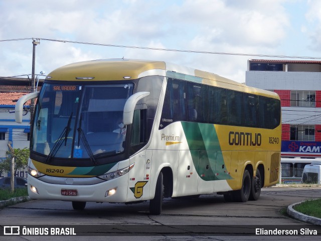 Empresa Gontijo de Transportes 18240 na cidade de Natal, Rio Grande do Norte, Brasil, por Elianderson Silva. ID da foto: 8839208.