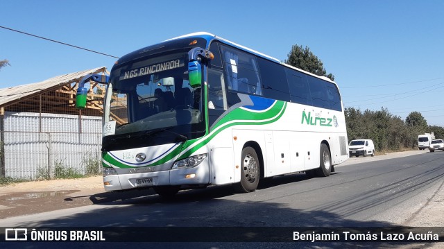 Buses Nuñez B-135 na cidade de Padre Hurtado, Talagante, Metropolitana de Santiago, Chile, por Benjamín Tomás Lazo Acuña. ID da foto: 8837897.