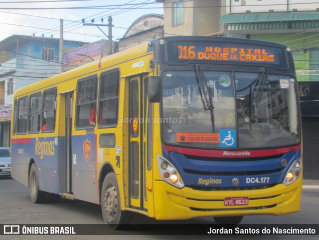 Auto Viação Reginas DC 4.177 na cidade de Duque de Caxias, Rio de Janeiro, Brasil, por Jordan Santos do Nascimento. ID da foto: 8840122.