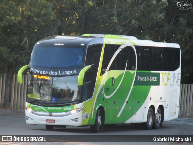 Expresso Princesa dos Campos 6338 na cidade de Ponta Grossa, Paraná, Brasil, por Gabriel Michalski. ID da foto: 8838175.