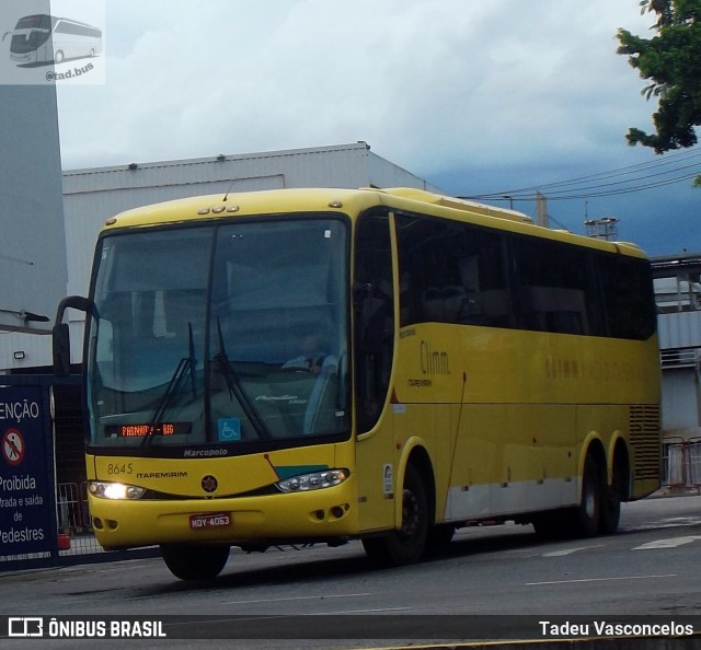 Viação Itapemirim 8645 na cidade de Rio de Janeiro, Rio de Janeiro, Brasil, por Tadeu Vasconcelos. Número da foto: #8842790.