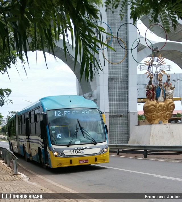 Metrobus 1104 na cidade de Trindade, Goiás, Brasil, por Francisco  Junior. ID da foto: 8840784.