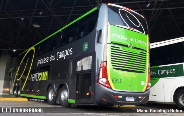 Expresso Princesa dos Campos 6991 na cidade de Toledo, Paraná, Brasil, por Manu Busóloga Betim. ID da foto: 8842589.