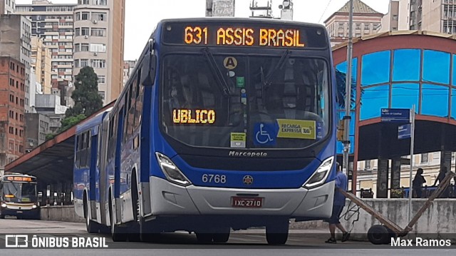 SOPAL - Sociedade de Ônibus Porto-Alegrense Ltda. 6768 na cidade de Porto Alegre, Rio Grande do Sul, Brasil, por Max Ramos. ID da foto: 8843517.