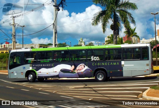 Viação Garcia 8485 na cidade de Londrina, Paraná, Brasil, por Tadeu Vasconcelos. ID da foto: 8842750.