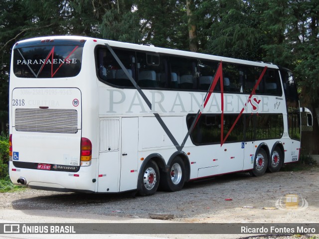 Paranaense Turismo 2818 na cidade de Curitiba, Paraná, Brasil, por Ricardo Fontes Moro. Número da foto: #8840986.