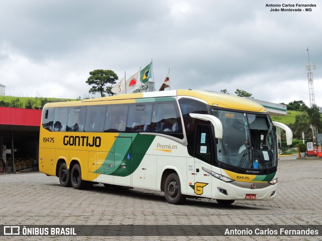 Empresa Gontijo de Transportes 19475 na cidade de João Monlevade, Minas Gerais, Brasil, por Antonio Carlos Fernandes. ID da foto: 8841239.