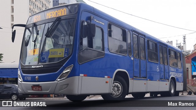 SOPAL - Sociedade de Ônibus Porto-Alegrense Ltda. 6768 na cidade de Porto Alegre, Rio Grande do Sul, Brasil, por Max Ramos. ID da foto: 8843531.