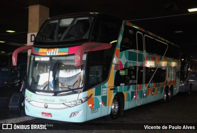 UTIL - União Transporte Interestadual de Luxo 11865 na cidade de Belo Horizonte, Minas Gerais, Brasil, por Vicente de Paulo Alves. ID da foto: 8841386.