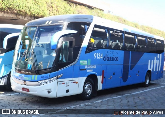 UTIL - União Transporte Interestadual de Luxo 9134 na cidade de Belo Horizonte, Minas Gerais, Brasil, por Vicente de Paulo Alves. ID da foto: 8841541.