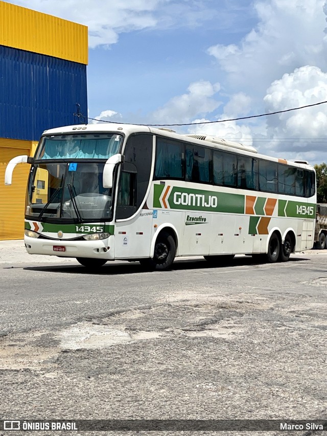 Empresa Gontijo de Transportes 14345 na cidade de Nova Cruz, Rio Grande do Norte, Brasil, por Marco Silva. ID da foto: 8844555.