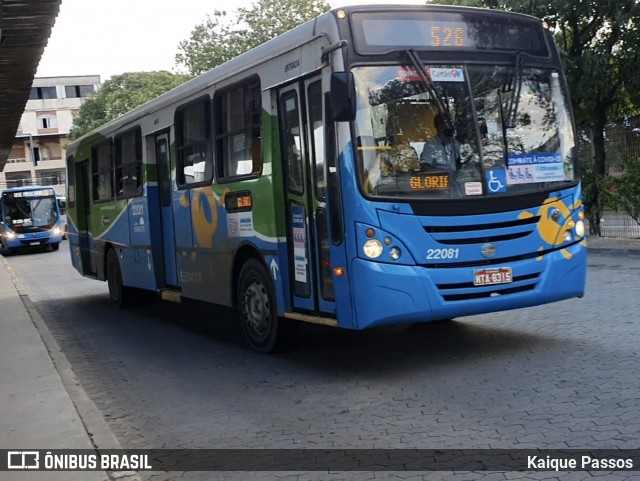 Nova Transporte 22081 na cidade de Vila Velha, Espírito Santo, Brasil, por Kaique Passos. Número da foto: #8846998.