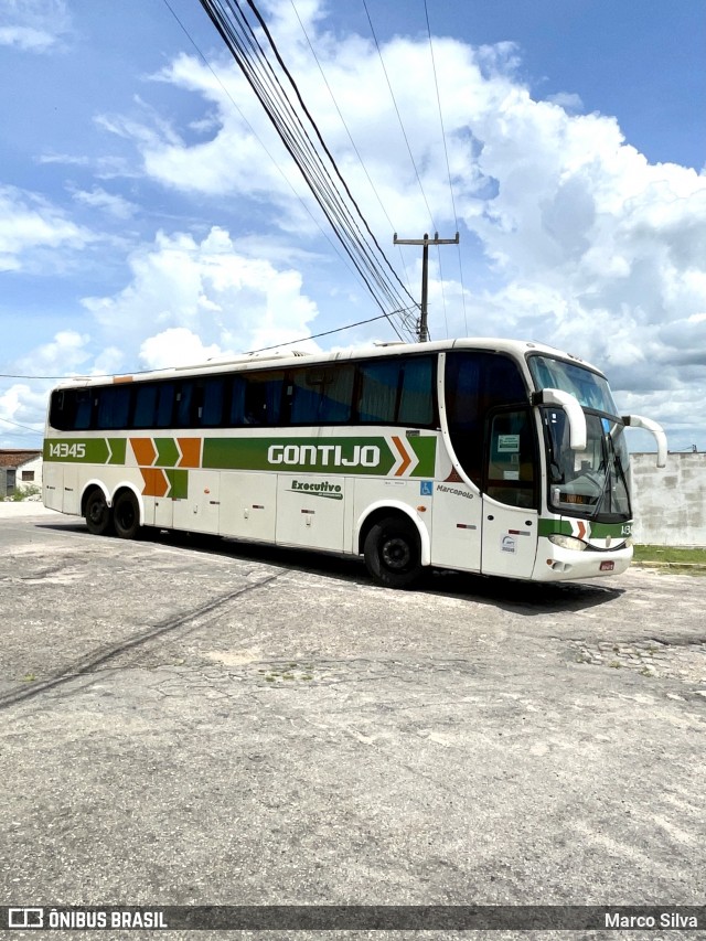 Empresa Gontijo de Transportes 14345 na cidade de Nova Cruz, Rio Grande do Norte, Brasil, por Marco Silva. ID da foto: 8846357.