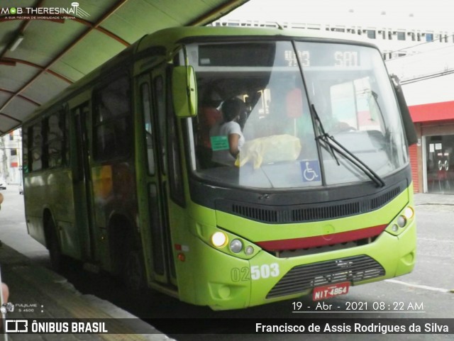 Transportes São Cristóvão 02503 na cidade de Teresina, Piauí, Brasil, por Francisco de Assis Rodrigues da Silva. ID da foto: 8845288.