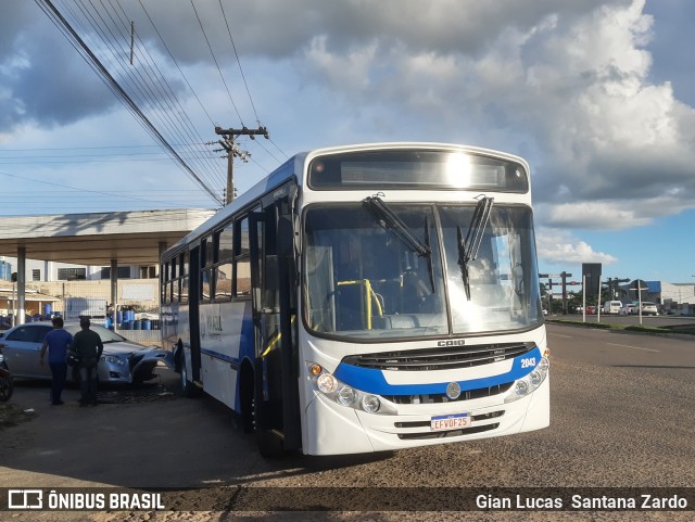 Via Azul Transportes 2043 na cidade de Ji-Paraná, Rondônia, Brasil, por Gian Lucas  Santana Zardo. ID da foto: 8846634.