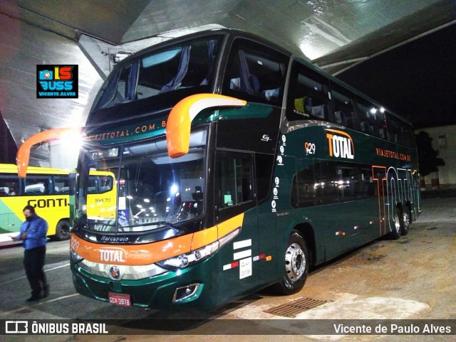 Viação Total 929 na cidade de Belo Horizonte, Minas Gerais, Brasil, por Vicente de Paulo Alves. Número da foto: #8846235.