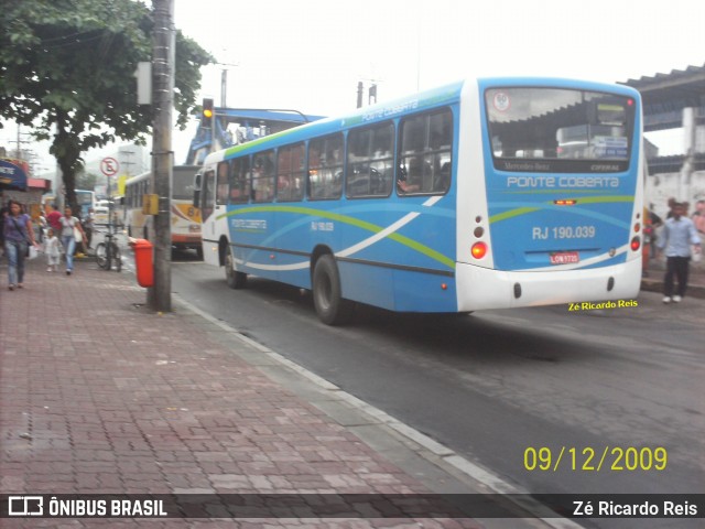 Viação Ponte Coberta RJ 190.039 na cidade de Rio de Janeiro, Rio de Janeiro, Brasil, por Zé Ricardo Reis. ID da foto: 8845054.