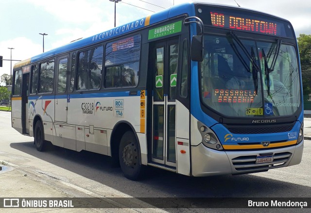 Transportes Futuro C30218 na cidade de Rio de Janeiro, Rio de Janeiro, Brasil, por Bruno Mendonça. ID da foto: 8843817.