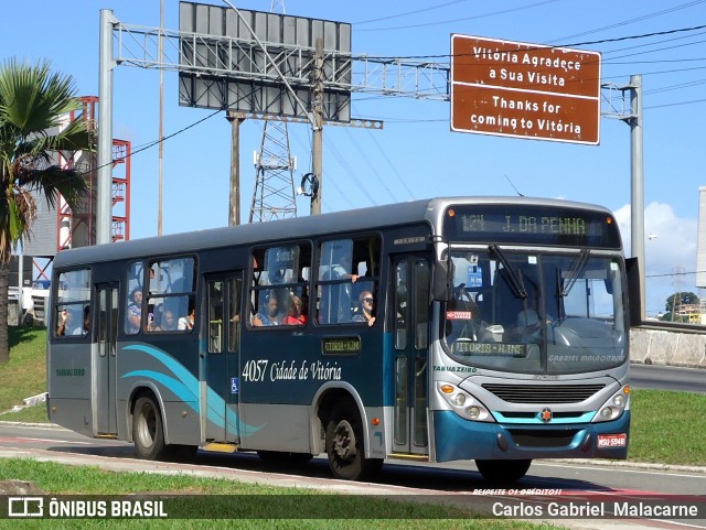 Viação Tabuazeiro 4057 na cidade de Vitória, Espírito Santo, Brasil, por Carlos Gabriel  Malacarne. Número da foto: #8846143.