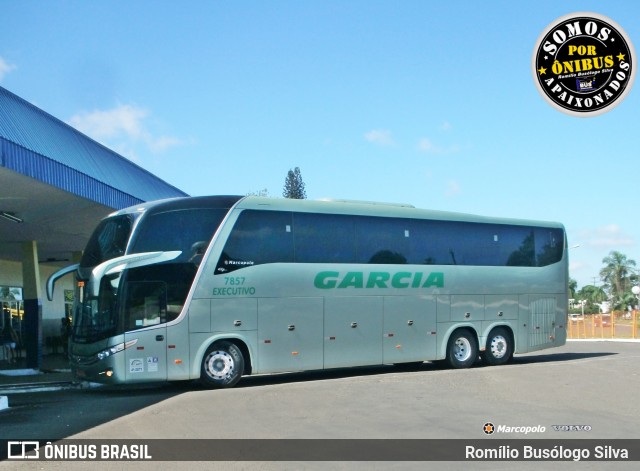 Viação Garcia 7857 na cidade de Rolândia, Paraná, Brasil, por Romílio Busólogo Silva . Número da foto: #8847307.